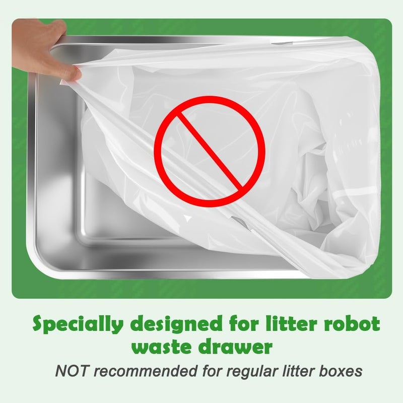 SZEE 120 Pack Automatic Litter Box Waste Bags, Drawstring Litter Box Liners - Image 5